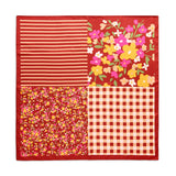 Floral Square Scarf - Rust-130 ACCESSORIES-SHIRALEAH-July & June Women's Fashion Boutique Located in San Antonio, Texas