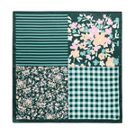 Floral Square Scarf - Green-130 ACCESSORIES-SHIRALEAH-July & June Women's Fashion Boutique Located in San Antonio, Texas