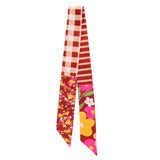 Floral Twilly Scarf - Rust-130 ACCESSORIES-SHIRALEAH-July & June Women's Fashion Boutique Located in San Antonio, Texas