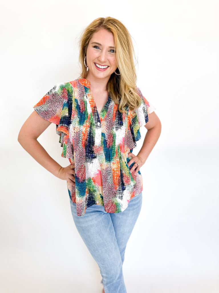 Feels Like Summer Blouse-200 Fashion Blouses-ENTRO-July & June Women's Boutique, Located in San Antonio, Texas