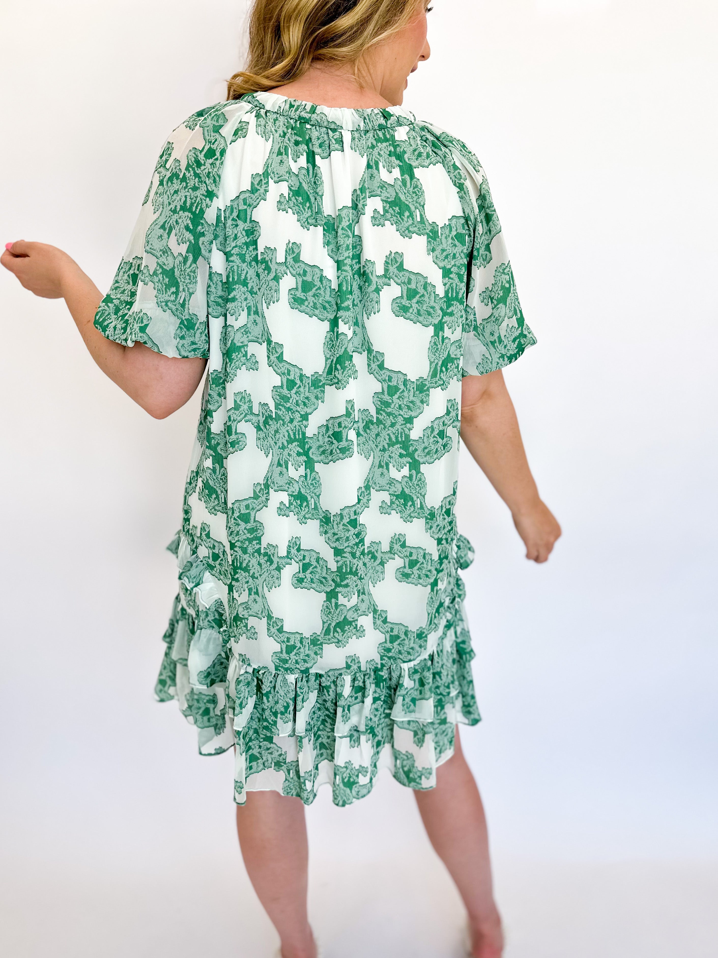 Mint Garden Mini Dress-510 Mini-CURRENT AIR CLOTHING-July & June Women's Boutique, Located in San Antonio, Texas