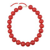 The Kameron Beaded Necklace - Red