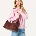 Paige Hobo Bag - Chocolate-130 ACCESSORIES-SHIRALEAH-July & June Women's Fashion Boutique Located in San Antonio, Texas