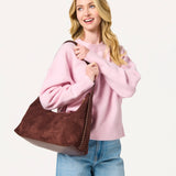 Paige Hobo Bag - Chocolate-130 ACCESSORIES-SHIRALEAH-July & June Women's Fashion Boutique Located in San Antonio, Texas