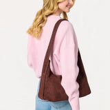Paige Hobo Bag - Chocolate-130 ACCESSORIES-SHIRALEAH-July & June Women's Fashion Boutique Located in San Antonio, Texas