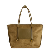 Paige Suede Tote Bag - Olive-130 ACCESSORIES-SHIRALEAH-July & June Women's Fashion Boutique Located in San Antonio, Texas