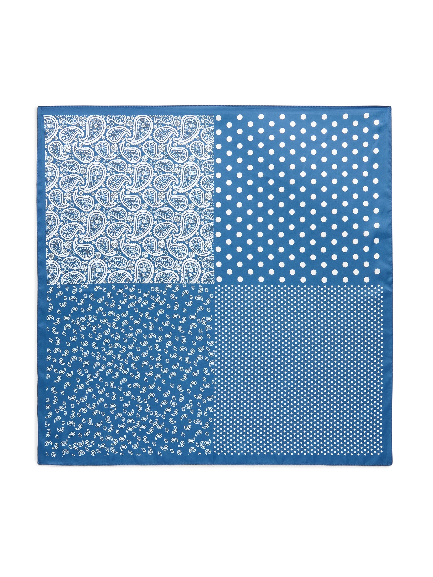 Paisley Square Scarf - Blue-130 ACCESSORIES-SHIRALEAH-July & June Women's Fashion Boutique Located in San Antonio, Texas