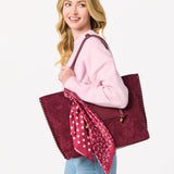 Paisley Square Scarf - Wine-130 ACCESSORIES-SHIRALEAH-July & June Women's Fashion Boutique Located in San Antonio, Texas