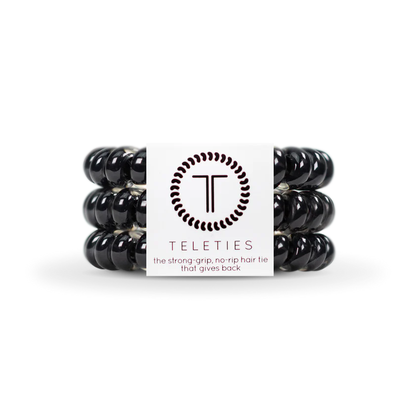 Teleties - Large - Jet Black-110 Jewelry & Hair-Teleties-July & June Women's Boutique, Located in San Antonio, Texas