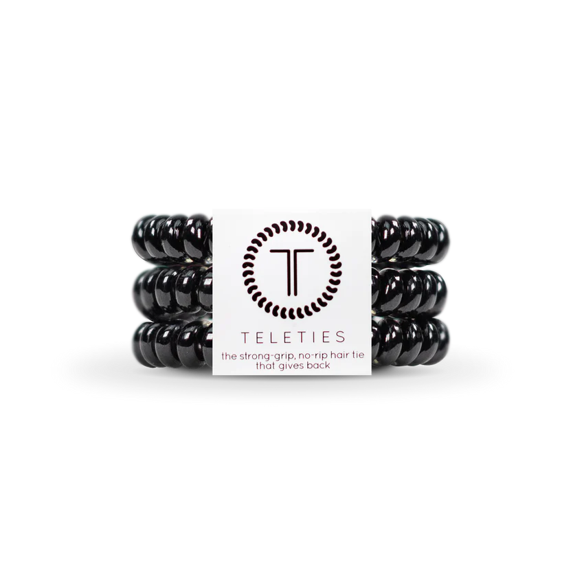 Teleties - Small - Jet Black-100 Jewelry / Accessories-Teleties-July & June Women's Boutique, Located in San Antonio, Texas