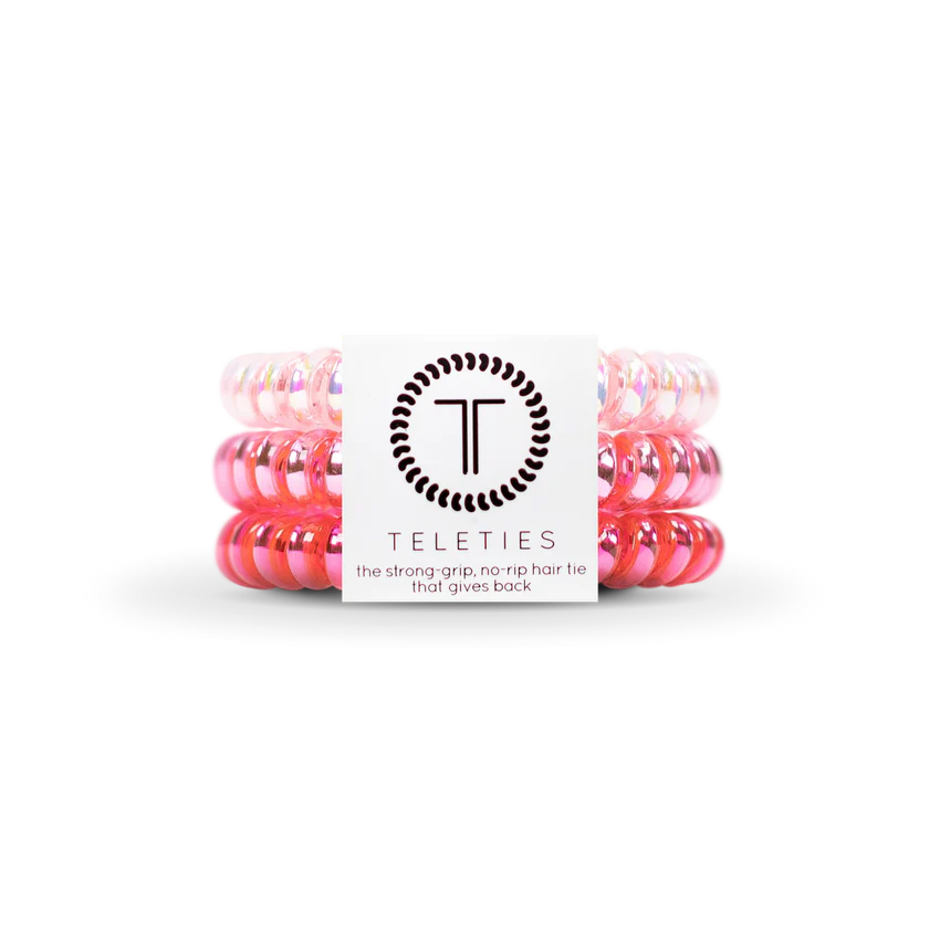 Teleties - Small - Think Pink-100 Jewelry / Accessories-Teleties-July & June Women's Boutique, Located in San Antonio, Texas