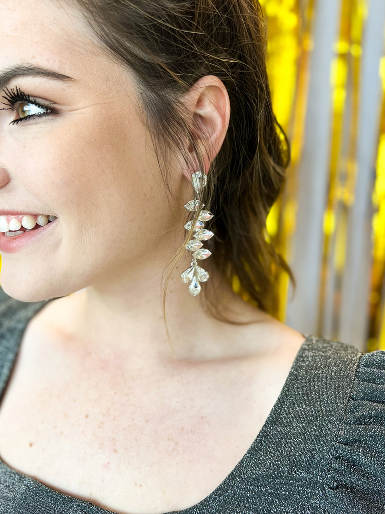 Treasure Jewels - Aria Silver Earrings-Treasure Jewels-July & June Women's Boutique, Located in San Antonio, Texas