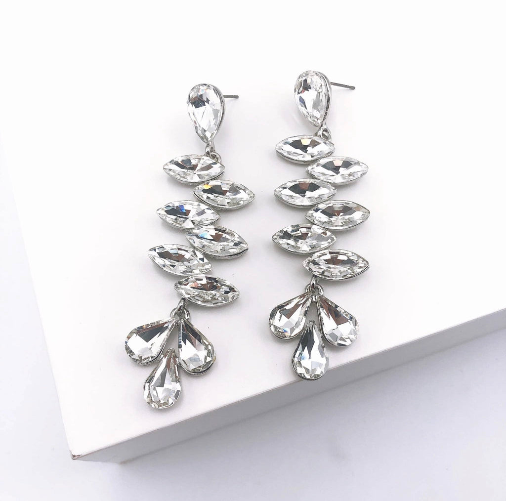 Treasure Jewels - Aria Silver Earrings-Treasure Jewels-July & June Women's Boutique, Located in San Antonio, Texas